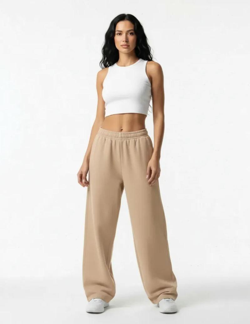 Buzo Baggy Mujer Algod n Oversize Wide Leg Pantal n Ancho-0