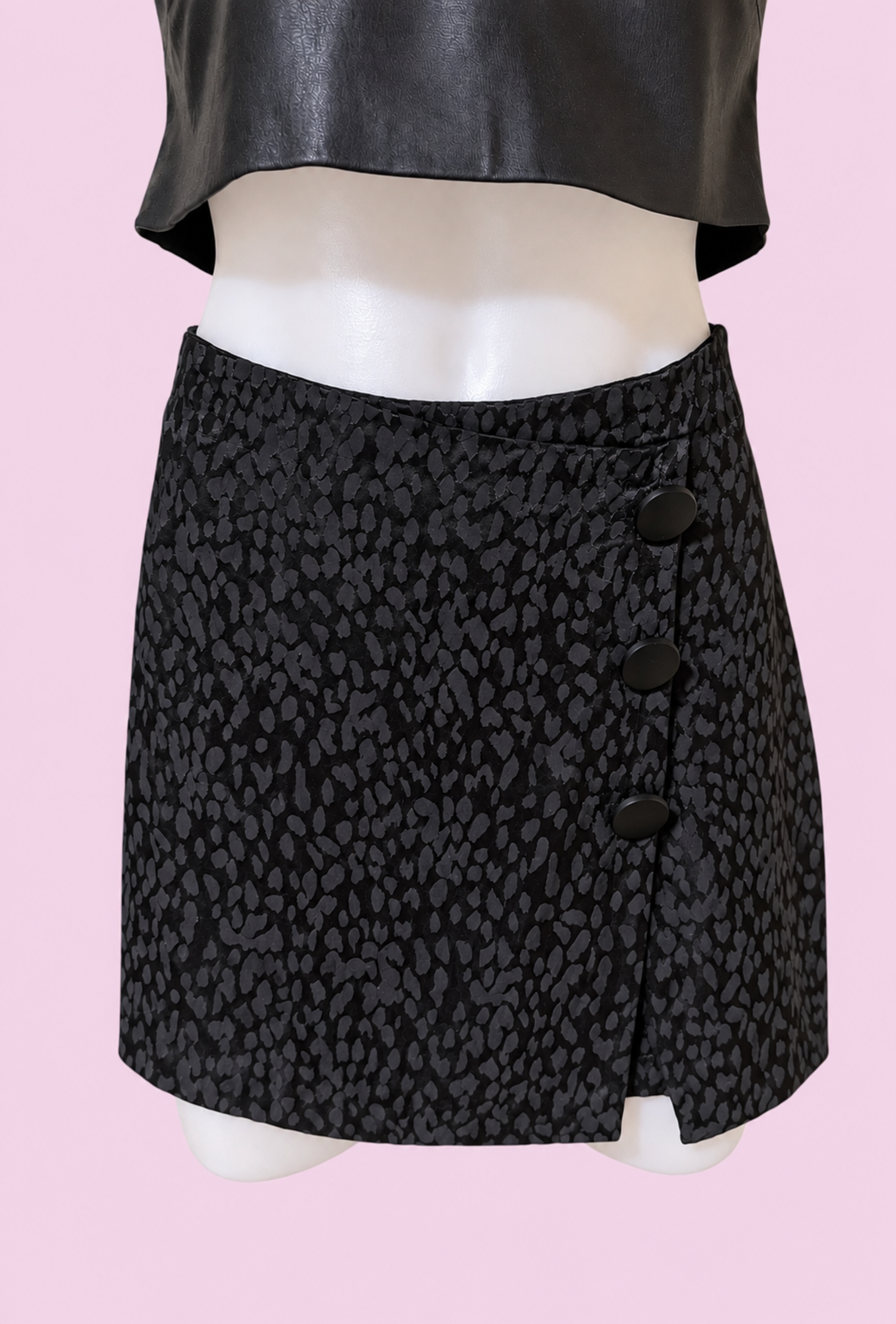 Falda Short Negra-0