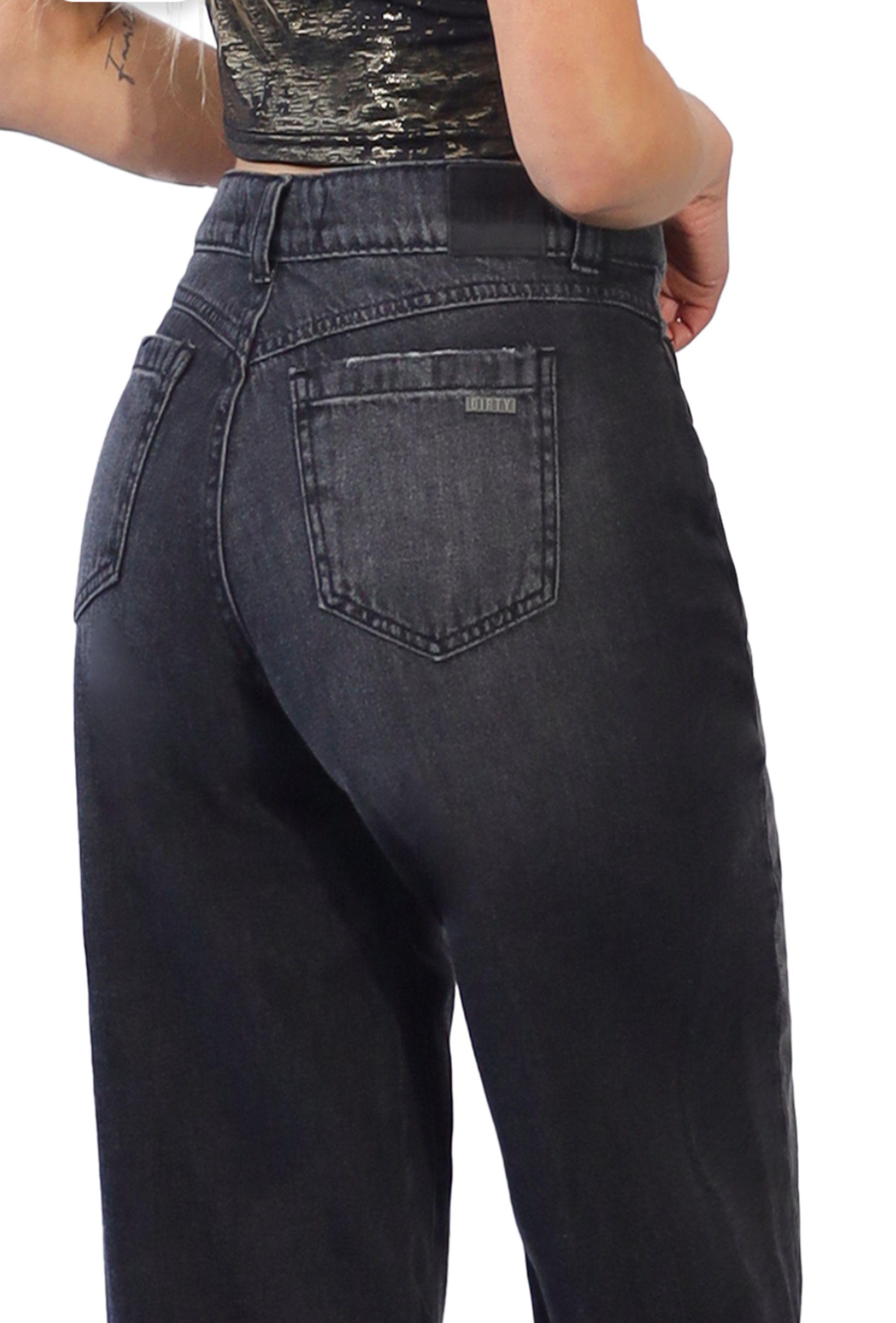 Jeans Wide Leg Ancho con Detalles Frontales – Estilo Trend-2