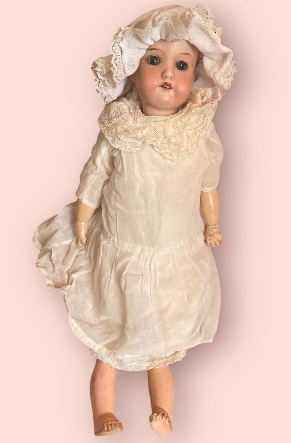 Muñeca antigua Armand Marseille 390 – para restauración – porcelana alemana-0