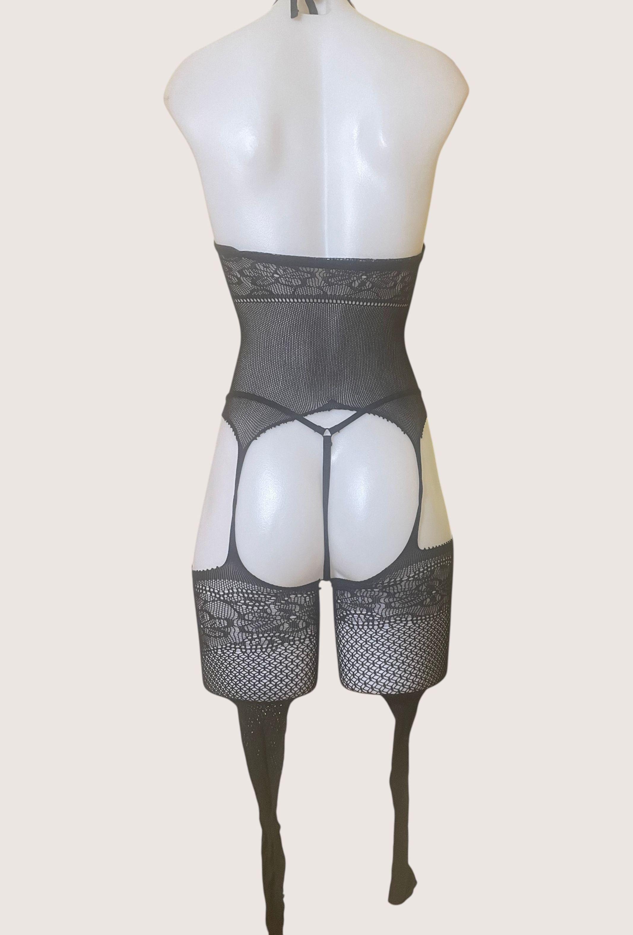 Pack Lencería Sensual Mujer – 5 Prendas Nuevas Sin Uso | Babydoll, Bodys de Malla y Body Stocking-3