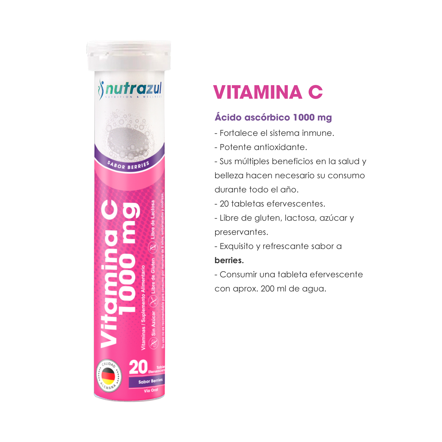 Vitamina C berries 1000 mg (3) + Multivitamínico (3) - Pack 6 unidades .-5