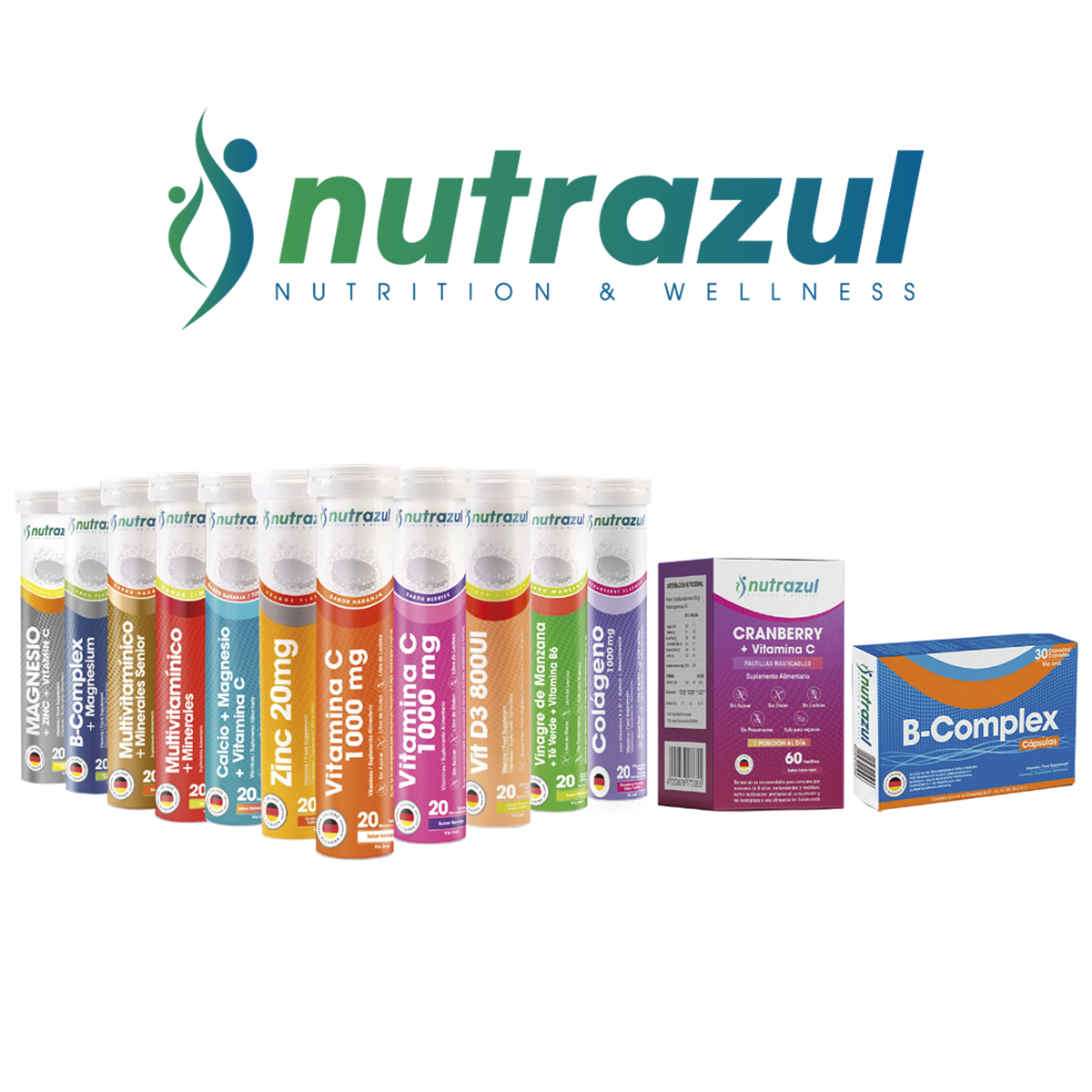 Cranberry Vit C+ Multivitamínico - Minerales Nutrazul 3u-7