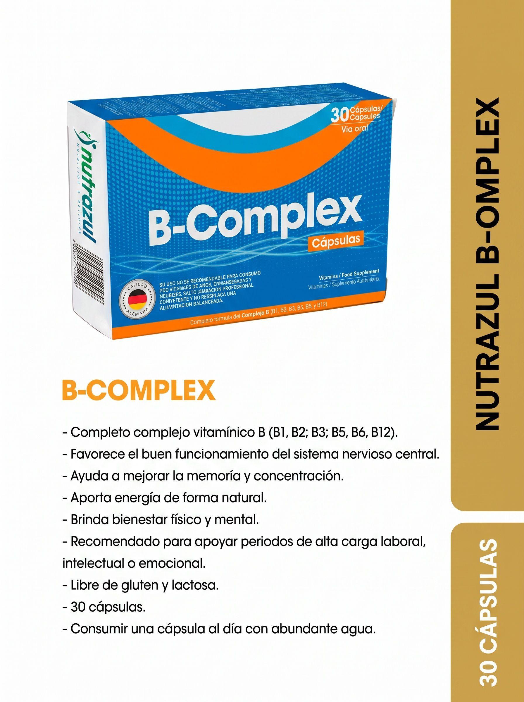 Colágeno 1000 mg (3)+ B-Complex Cápsulas (2) -Pack 5 unidades.-2