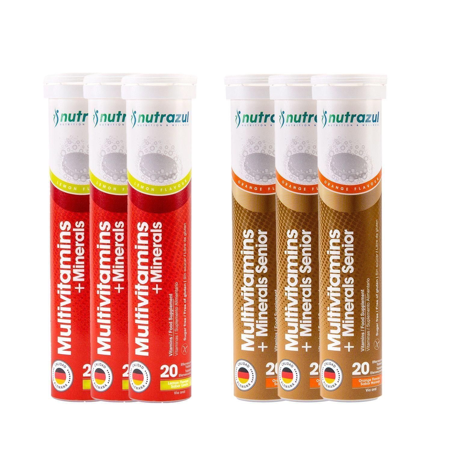 Multivitamínico (3) + Multivitaminico Senior (3) - Pack 6 Unidades.-0
