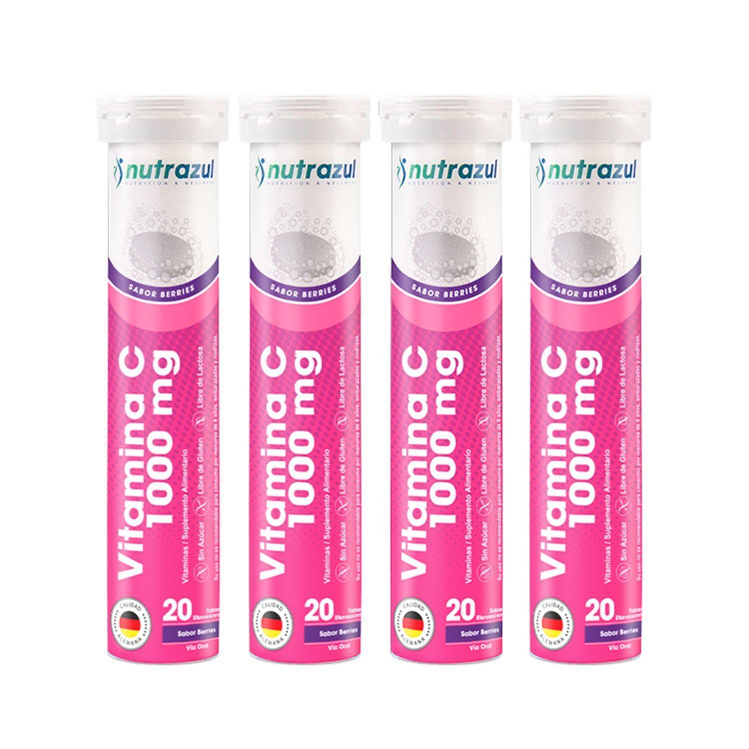 Vitamina C 1000 mg - Pack 4 unidades .-0
