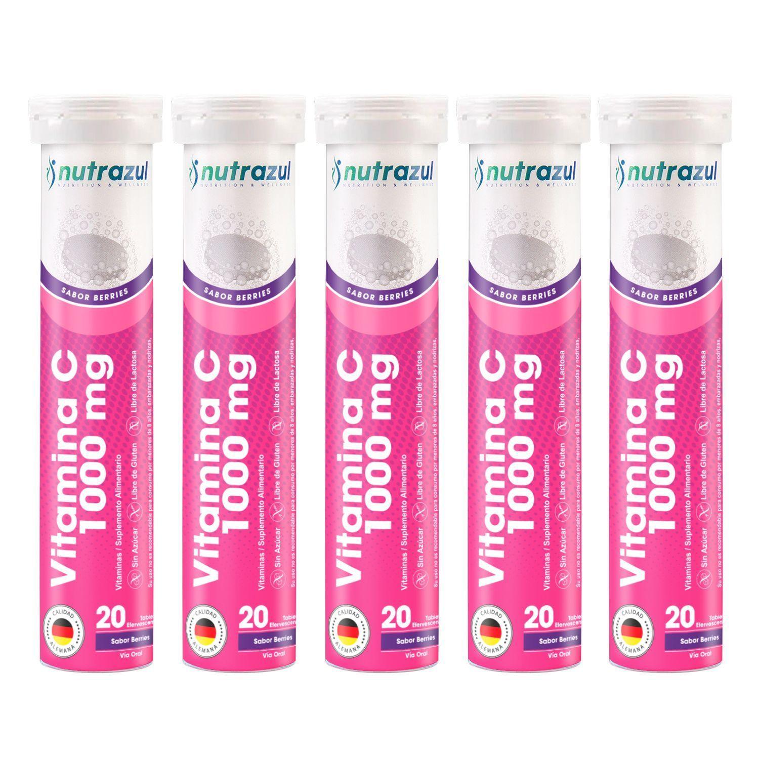 Vitamina C 1000 mg - Pack 5 unidades .-0