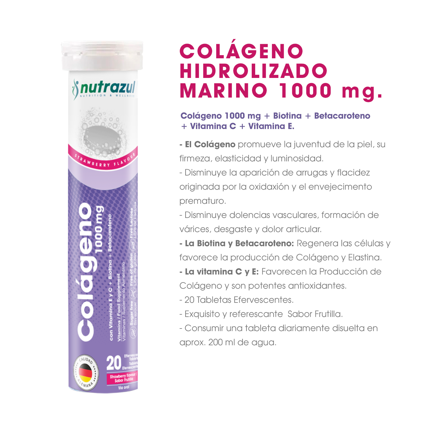 Calcio - Magnesio (3)  + Colágeno Hidrolizado Marino 1000 mg (3)  - Pack 6 unidades.-5