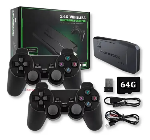 Pen Drive Retro Game 4k Hdmi Con 2 Joystick Inalámbricos-0