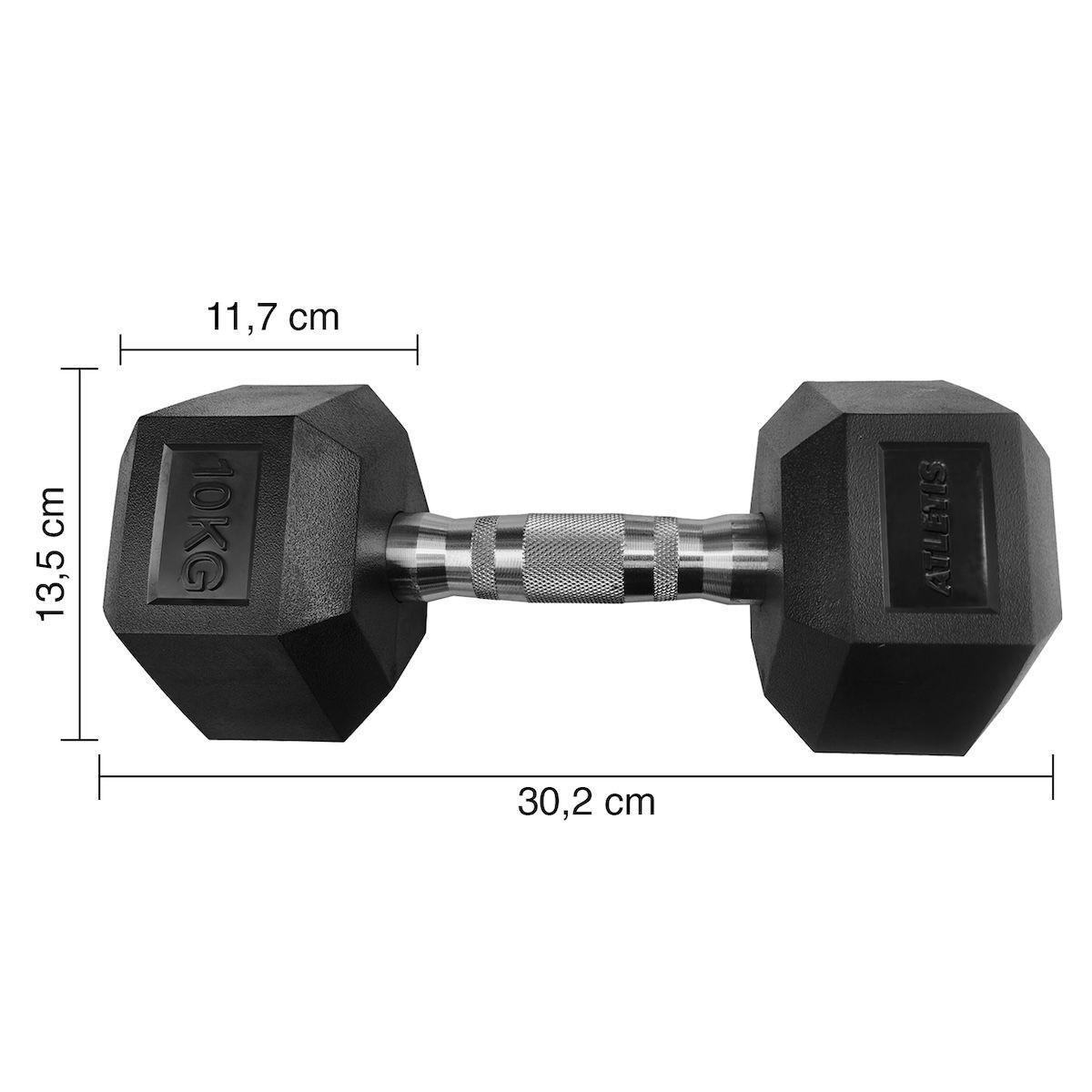 Mancuerna hexagonal de 10kg venta por par-3