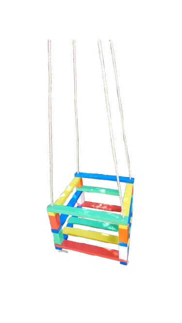 Columpio de Madera Multicolor-1