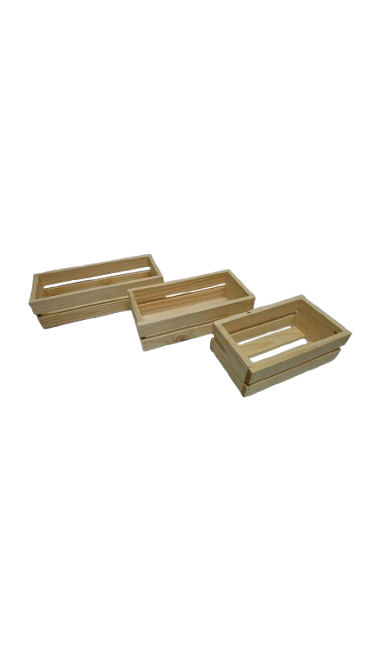 Set 3 Cajas Organizadoras Madera Natural-0