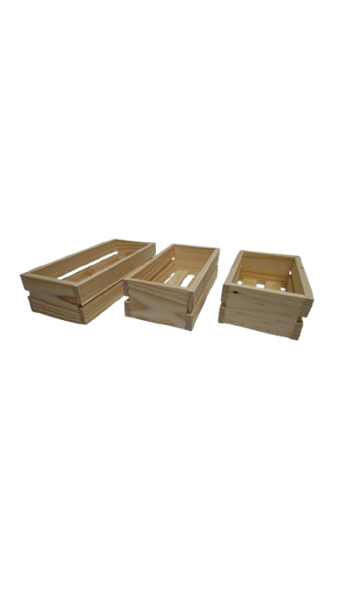 Set 3 Cajas Organizadoras Madera Natural-1