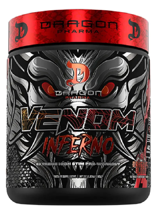 Pre Entreno Dragon Pharma Venom Inferno 40 Serv Sabor Rainbow Burst-0