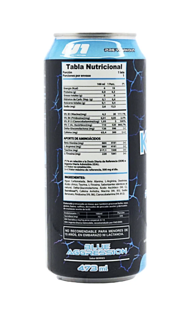 Pre entreno Kreator Winkler Nutrition Blue Agression-1