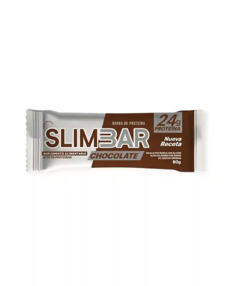 Slimbar Barras de Prote na Chocolate Sin Gluten Caja 12 Unidades 60g-1