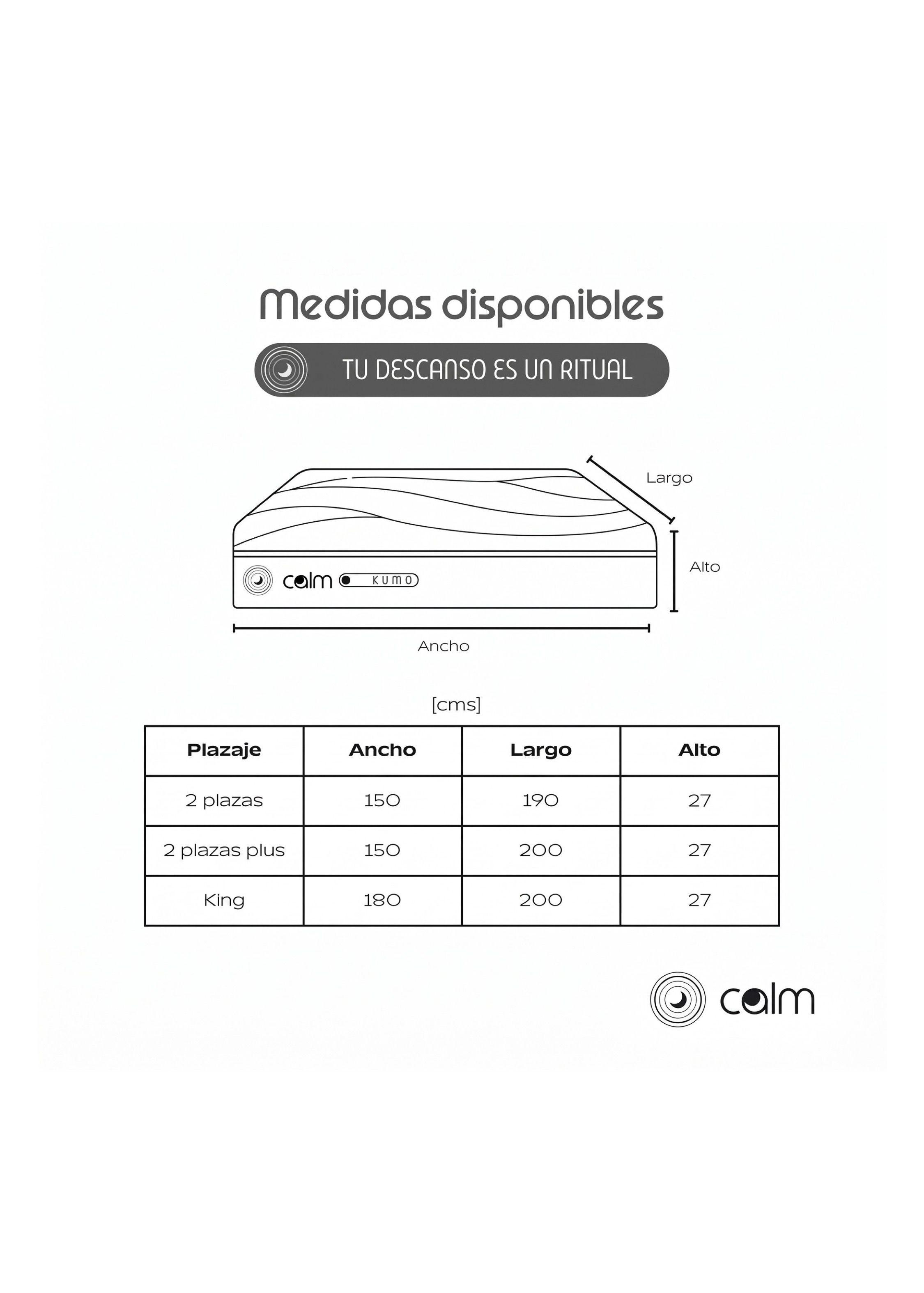 Colchon Calm KUMO Thermo Luxe 2 Plazas 150x190 cm-6