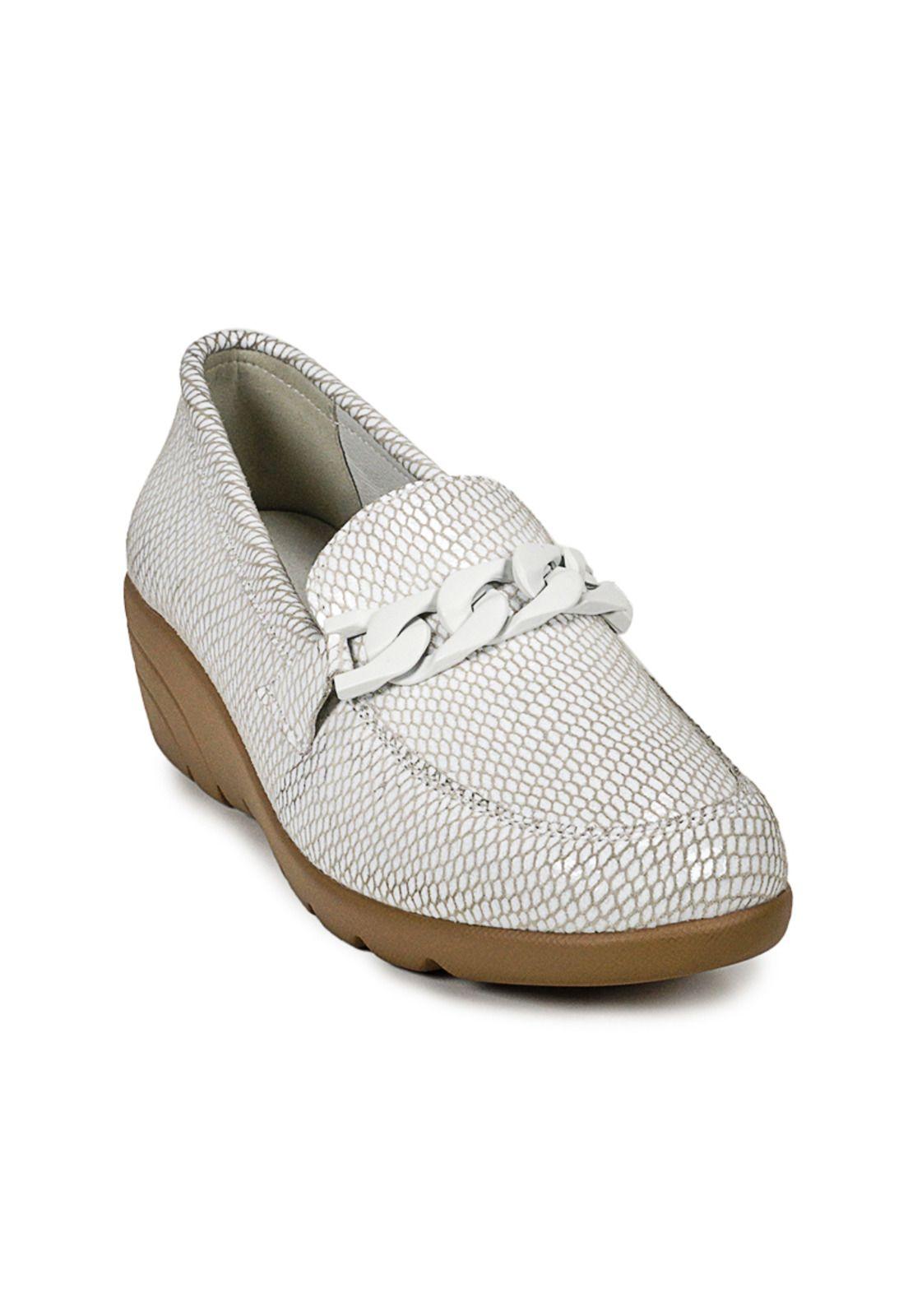 Mocasín Cuero Hadassa Blanco-2