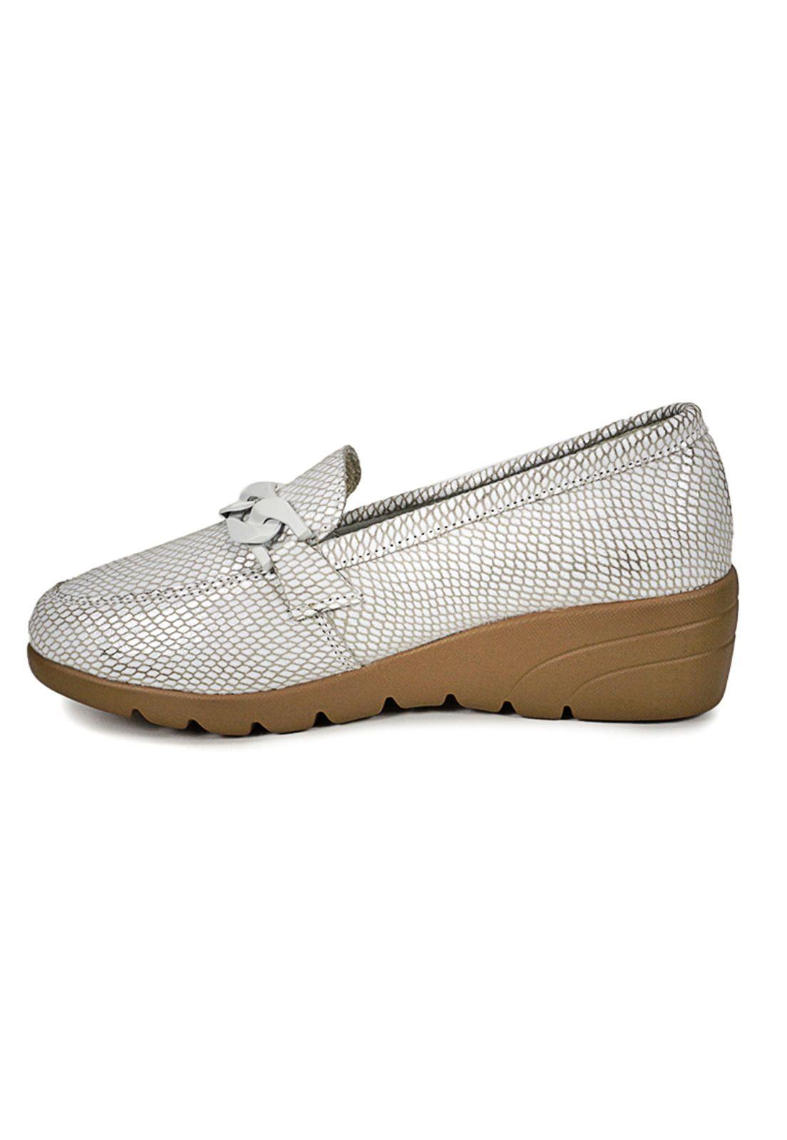 Mocasín Cuero Hadassa Blanco-4