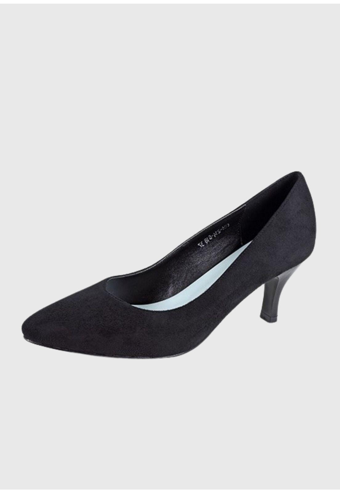 Zapato Mazekin Negro Gamuza-0