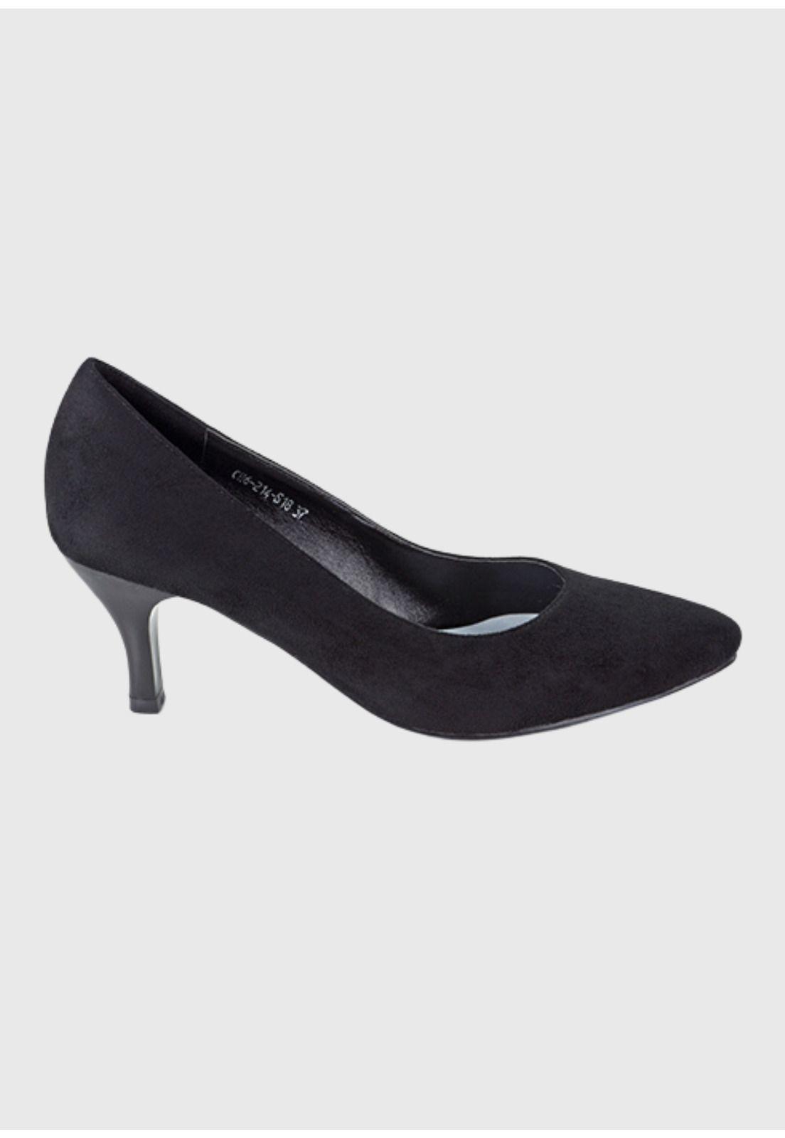 Zapato Mazekin Negro Gamuza-1