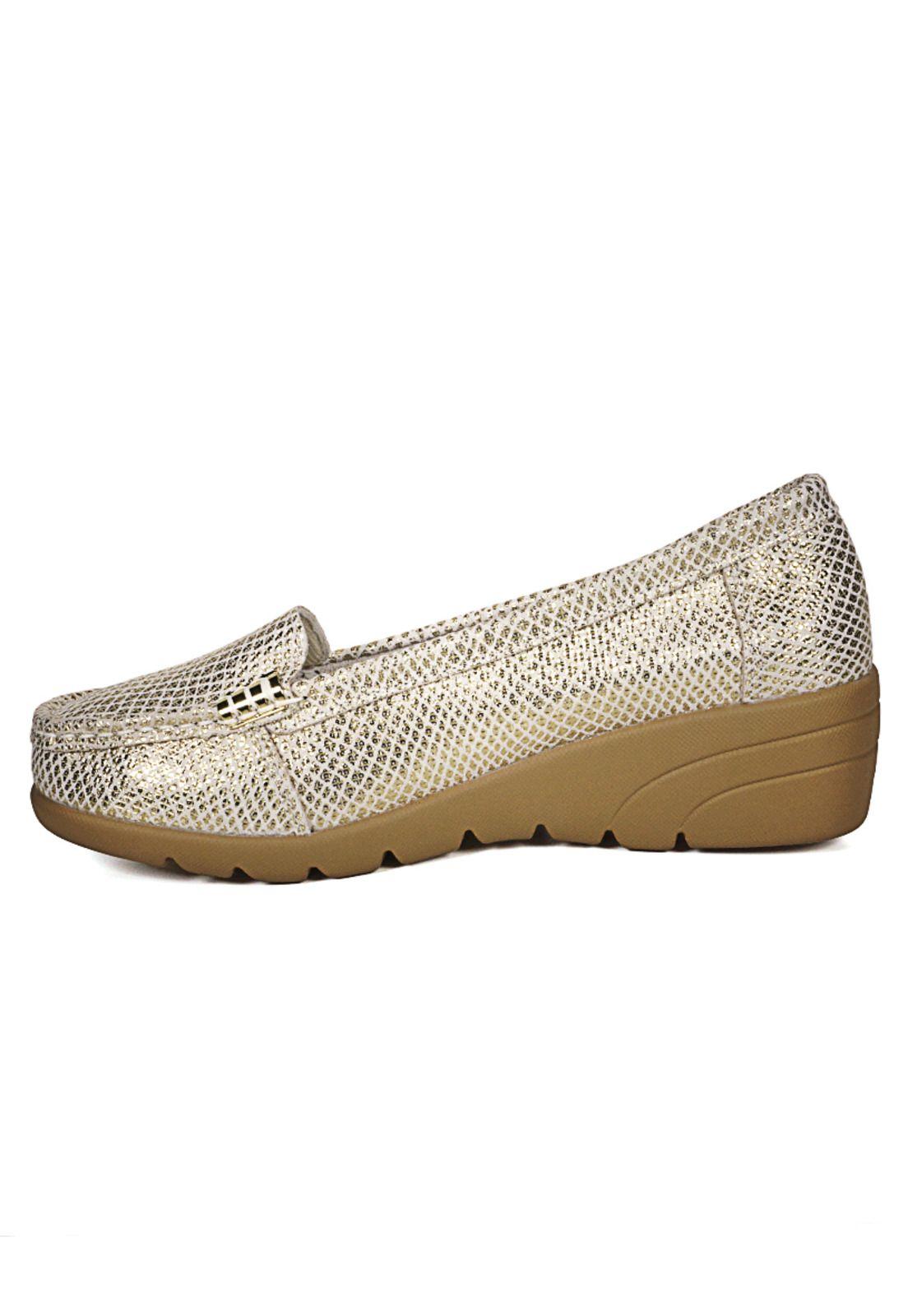 Mocasín Cuero Eliette Dorado-4