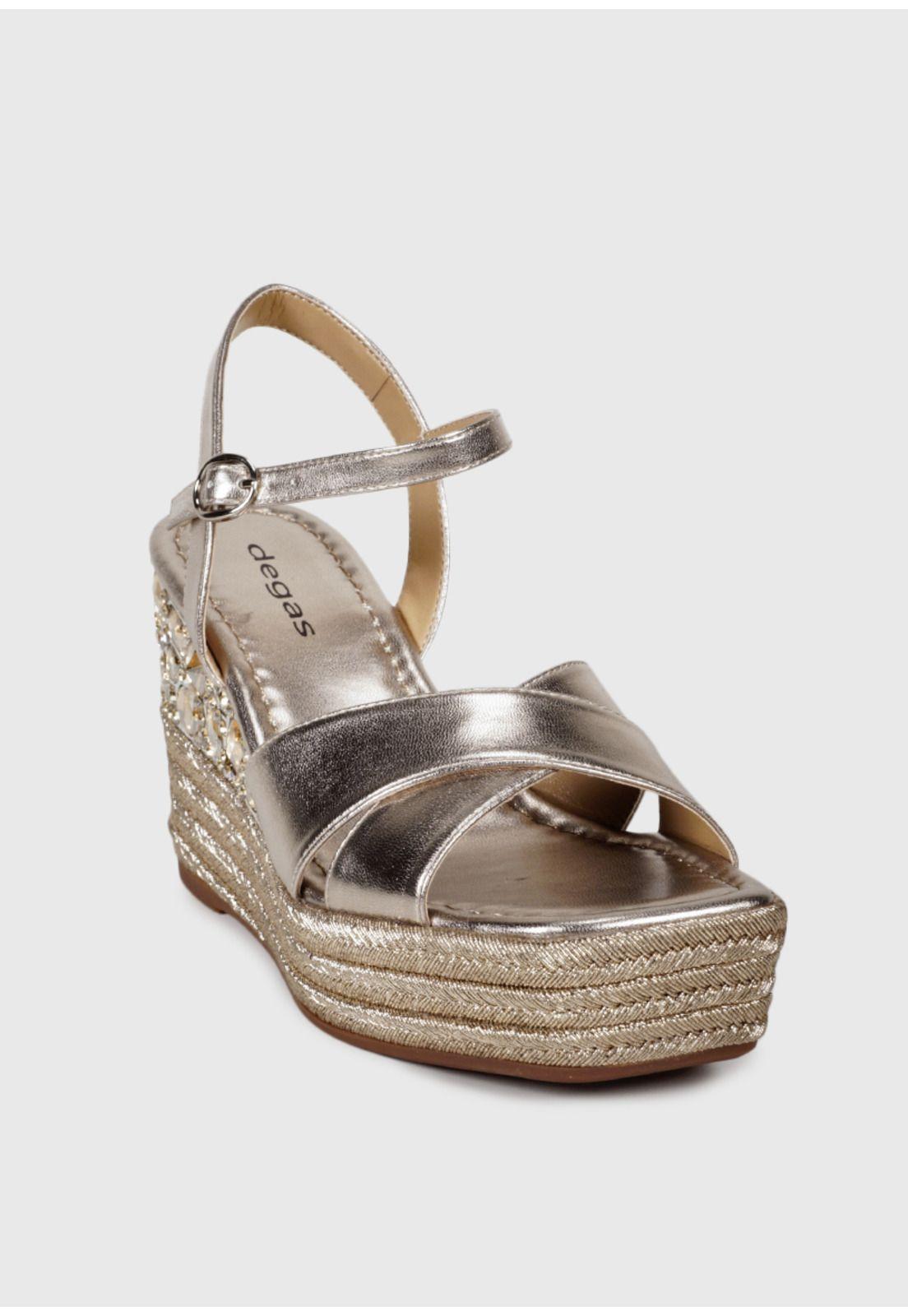 Sandalia Cuero Ibalú Dorado-2