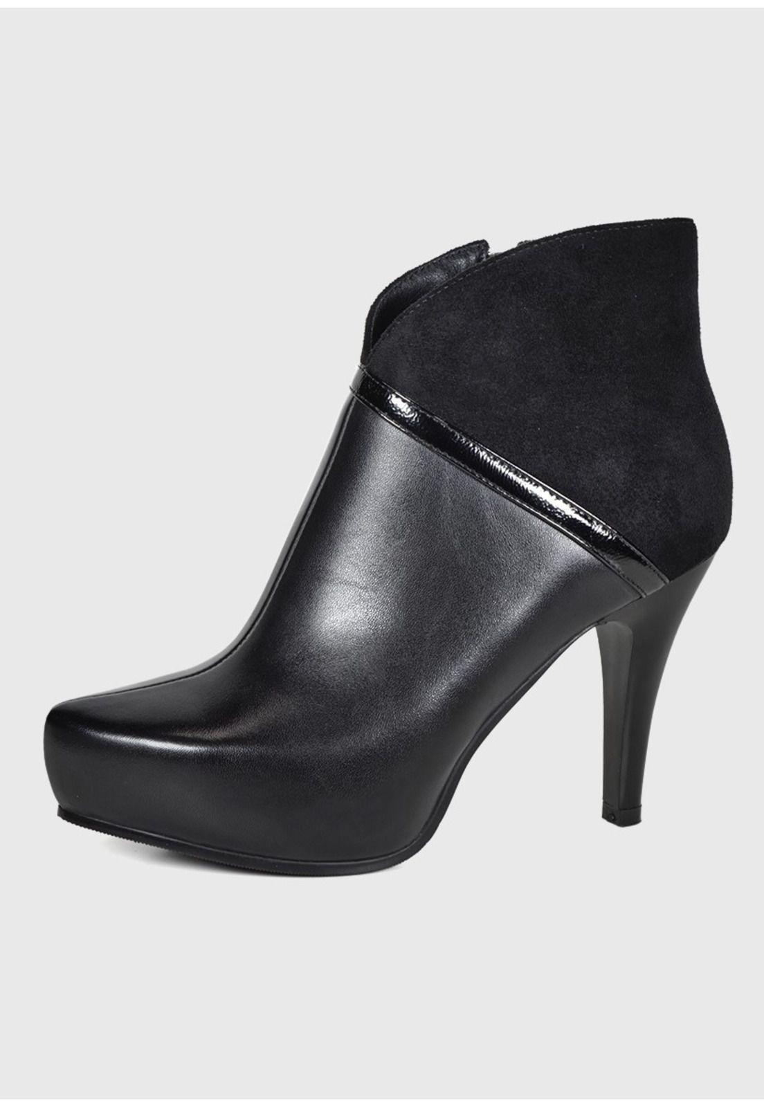 Botín Mujer Levia Negro-1