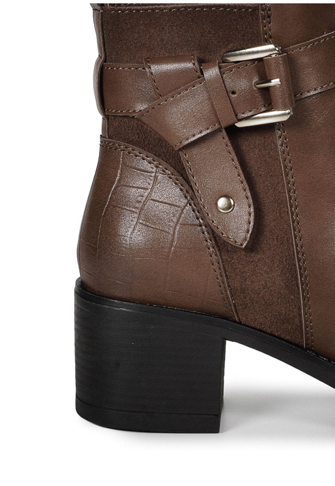 Botín Cuero Dashiel Café-3