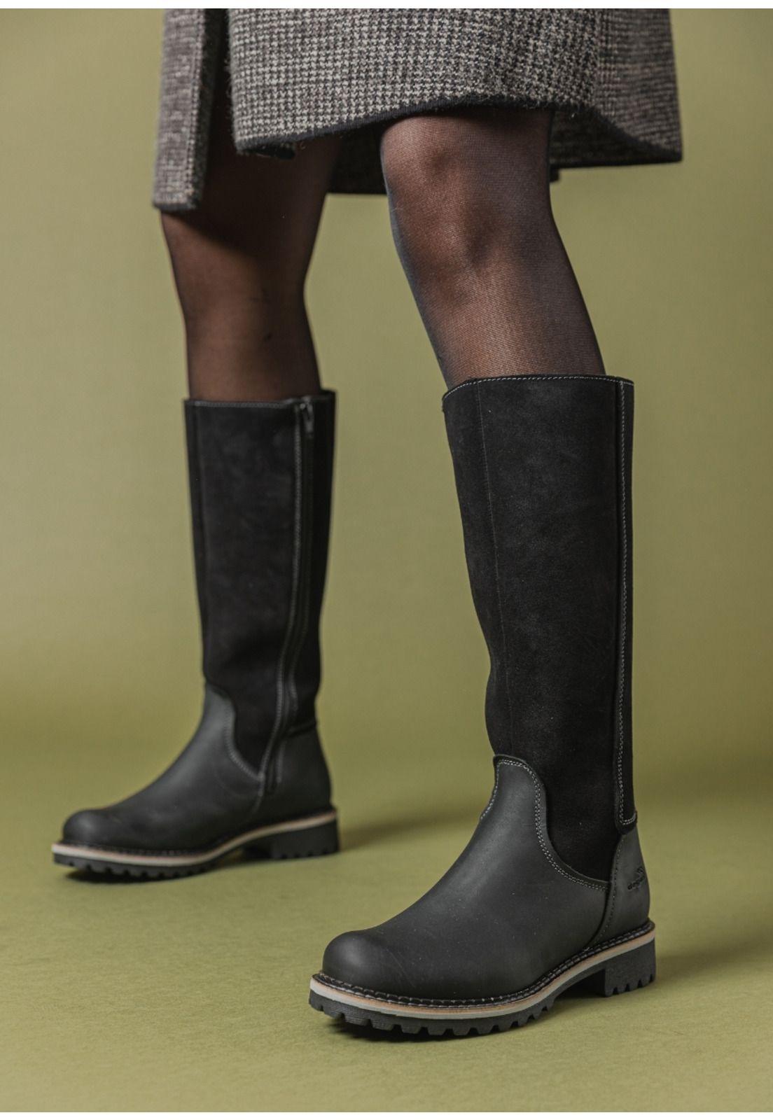Bota Cuero Calista Negro-5