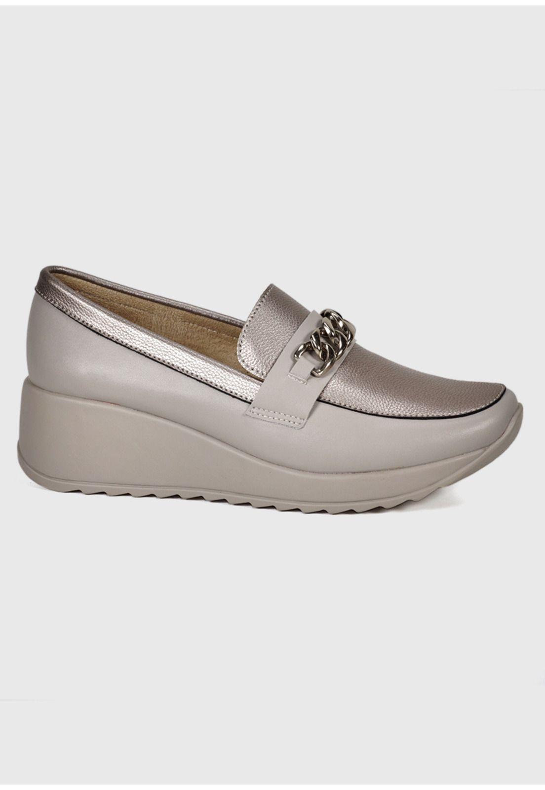 Mocasín Cuero Venisia Bronce-0