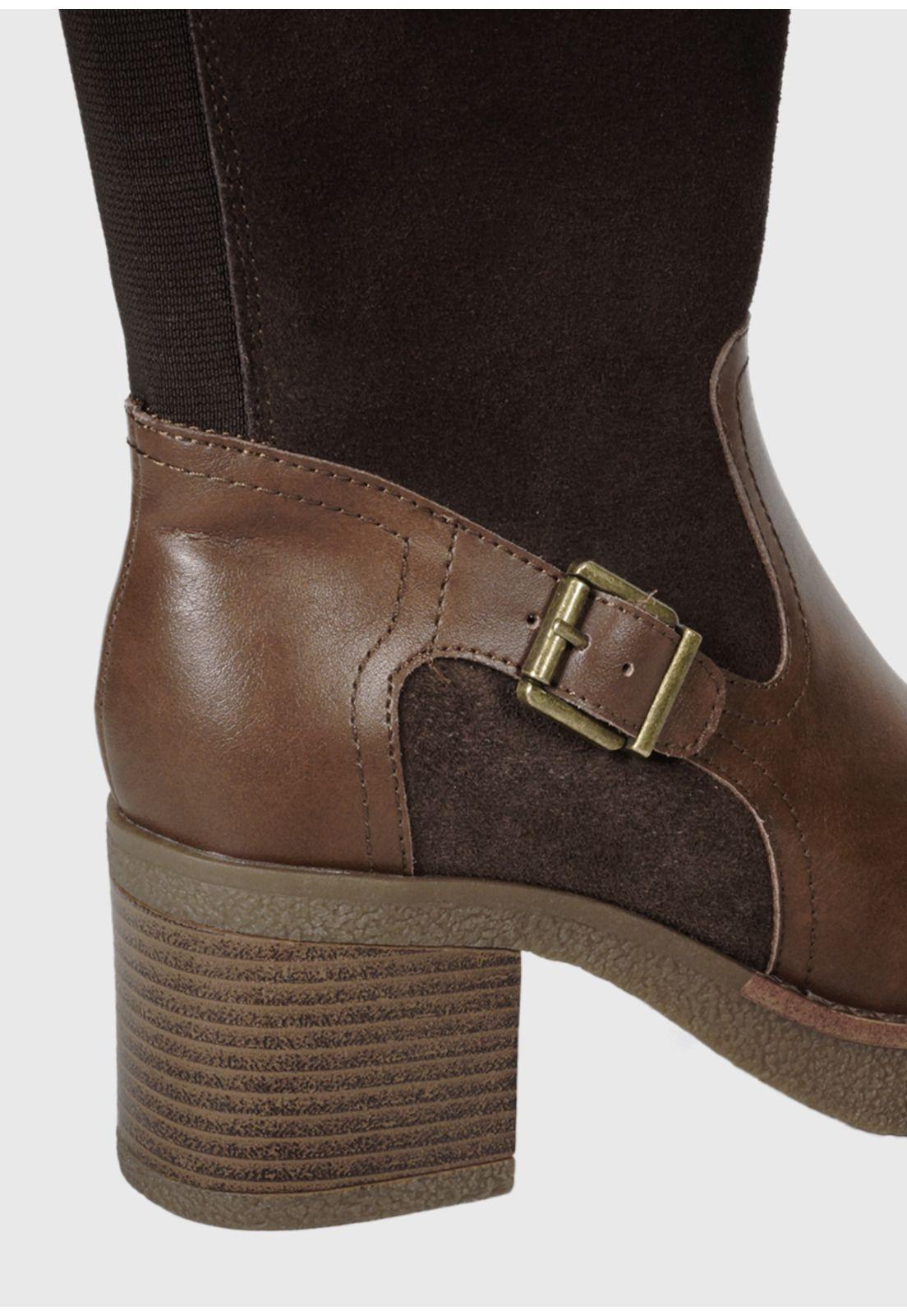 Bota Cuero Usune Taupe-5