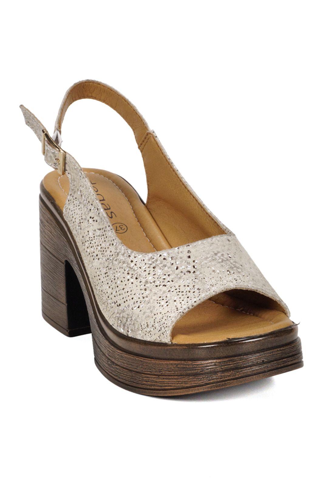 Sandalia Cuero Yanil Beige Print-3