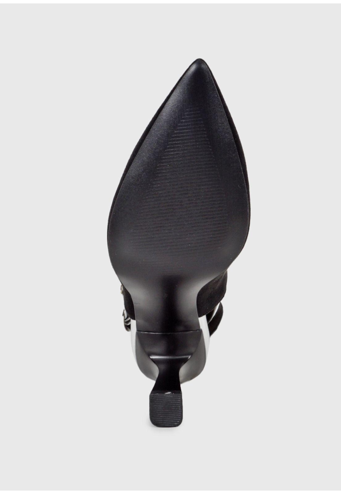 Sandalia Bernabella Negro Plata-7
