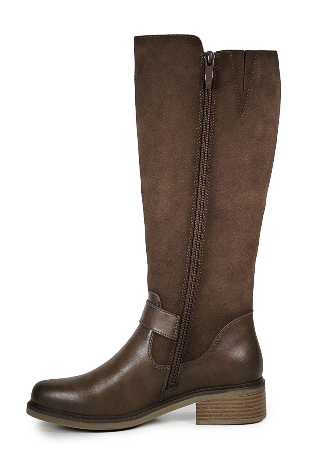 Bota Cuero Diane Café-2