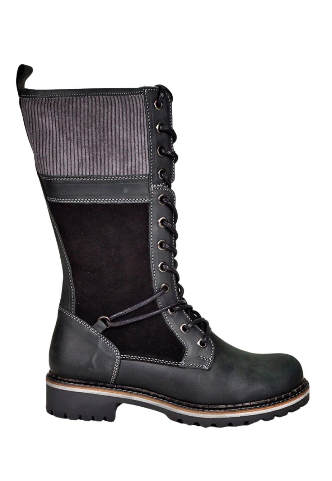 Bota Cuero Evora Negro-0