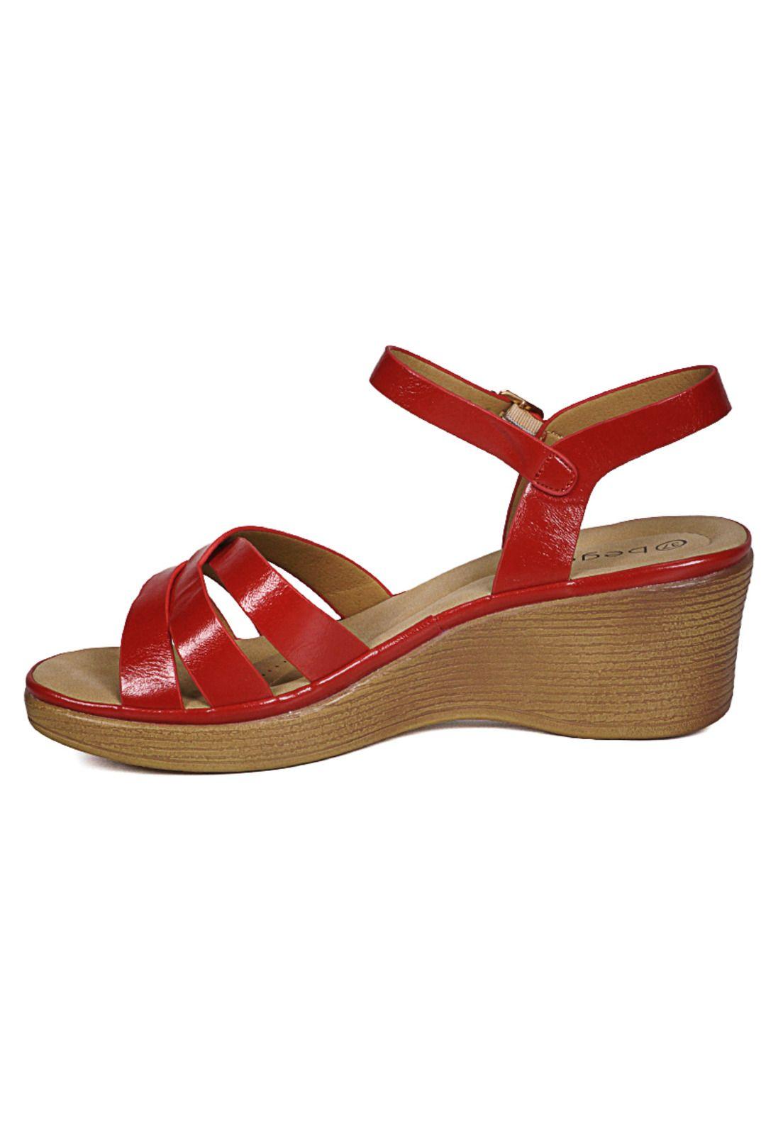 Sandalia Adelia Rojo-4