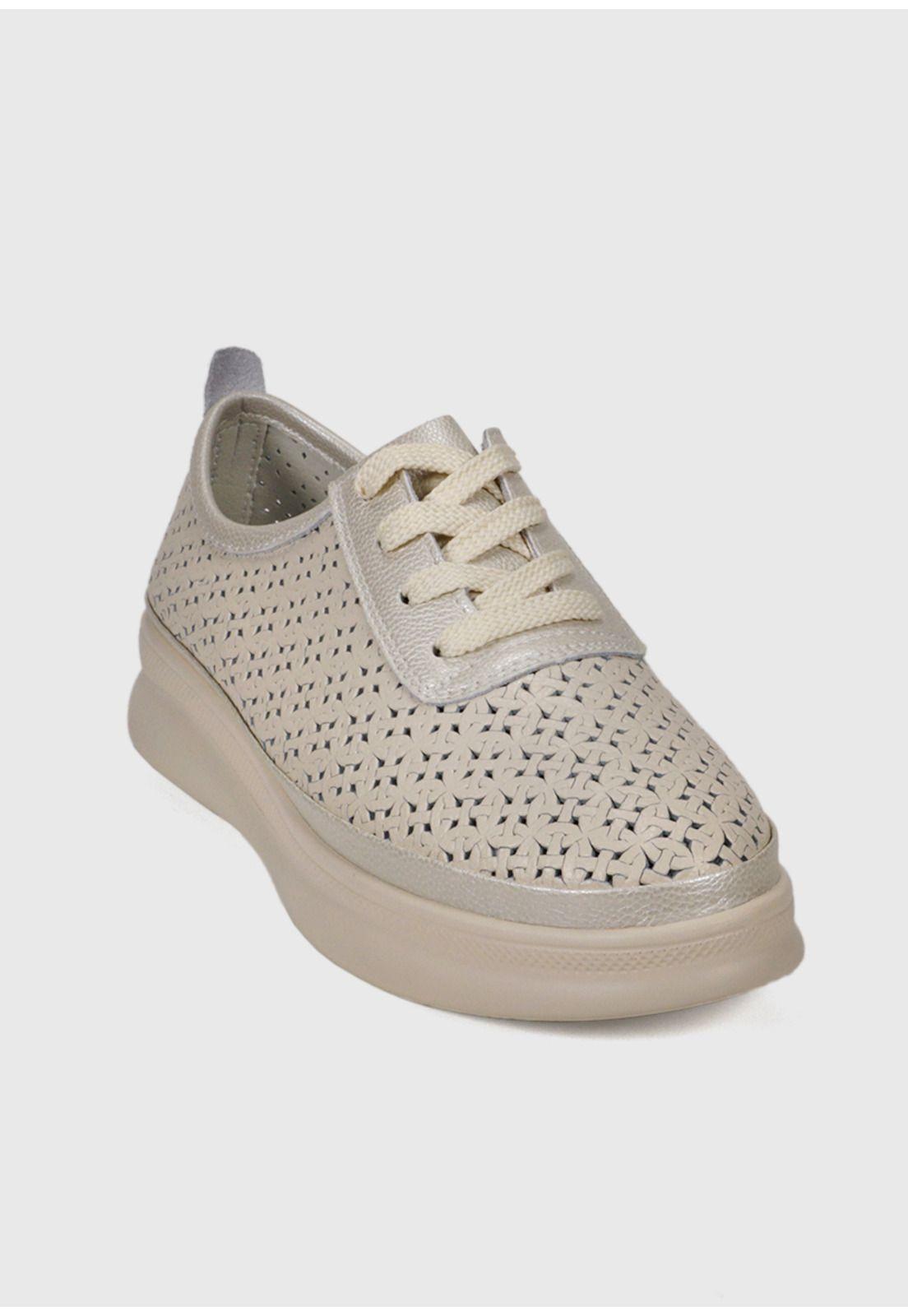 Zapatilla Cuero Jenara Beige-1