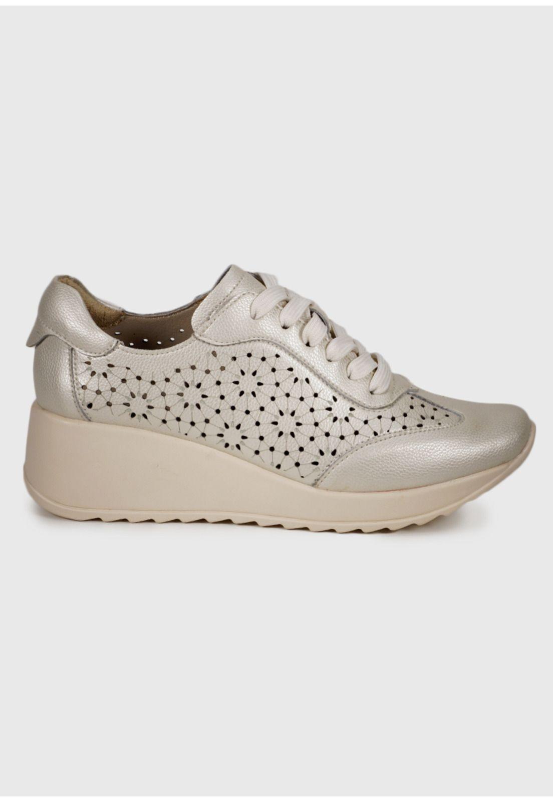 Zapatilla Cuero Felisa Dorado-1
