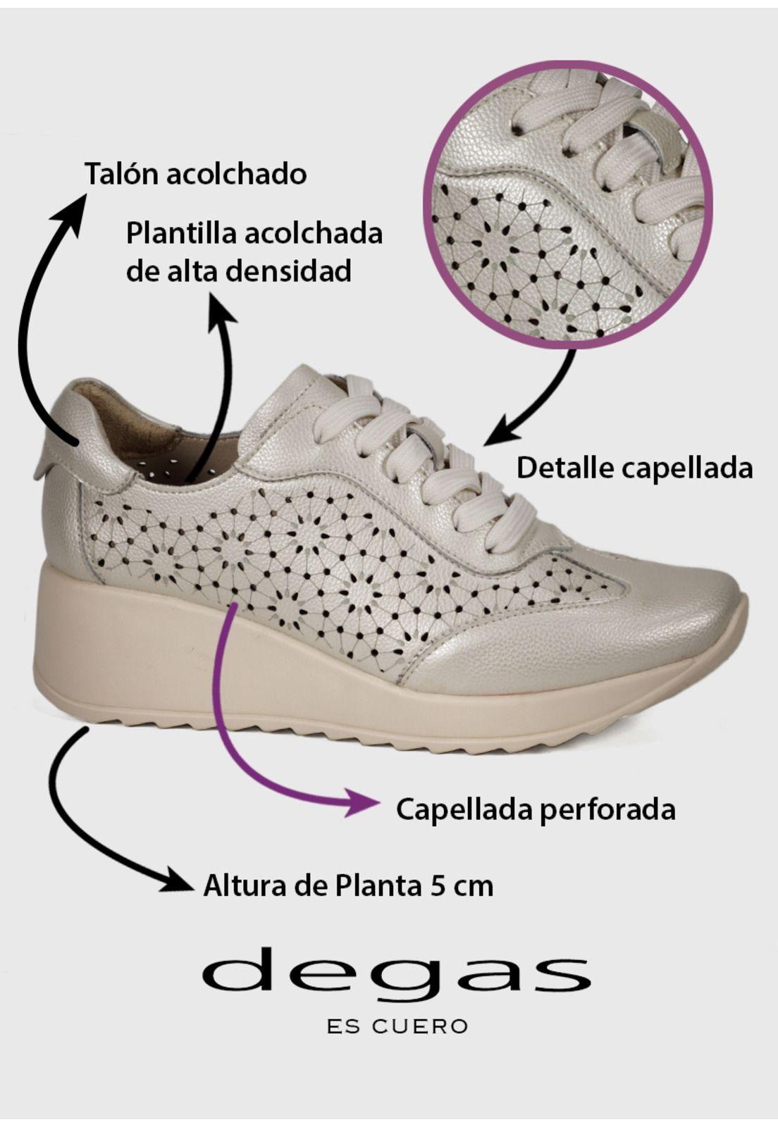 Zapatilla Cuero Felisa Dorado-2