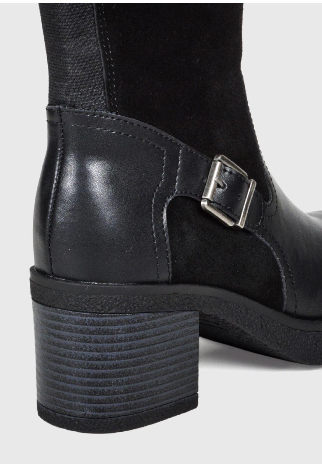 Bota Cuero Usune Negro-5