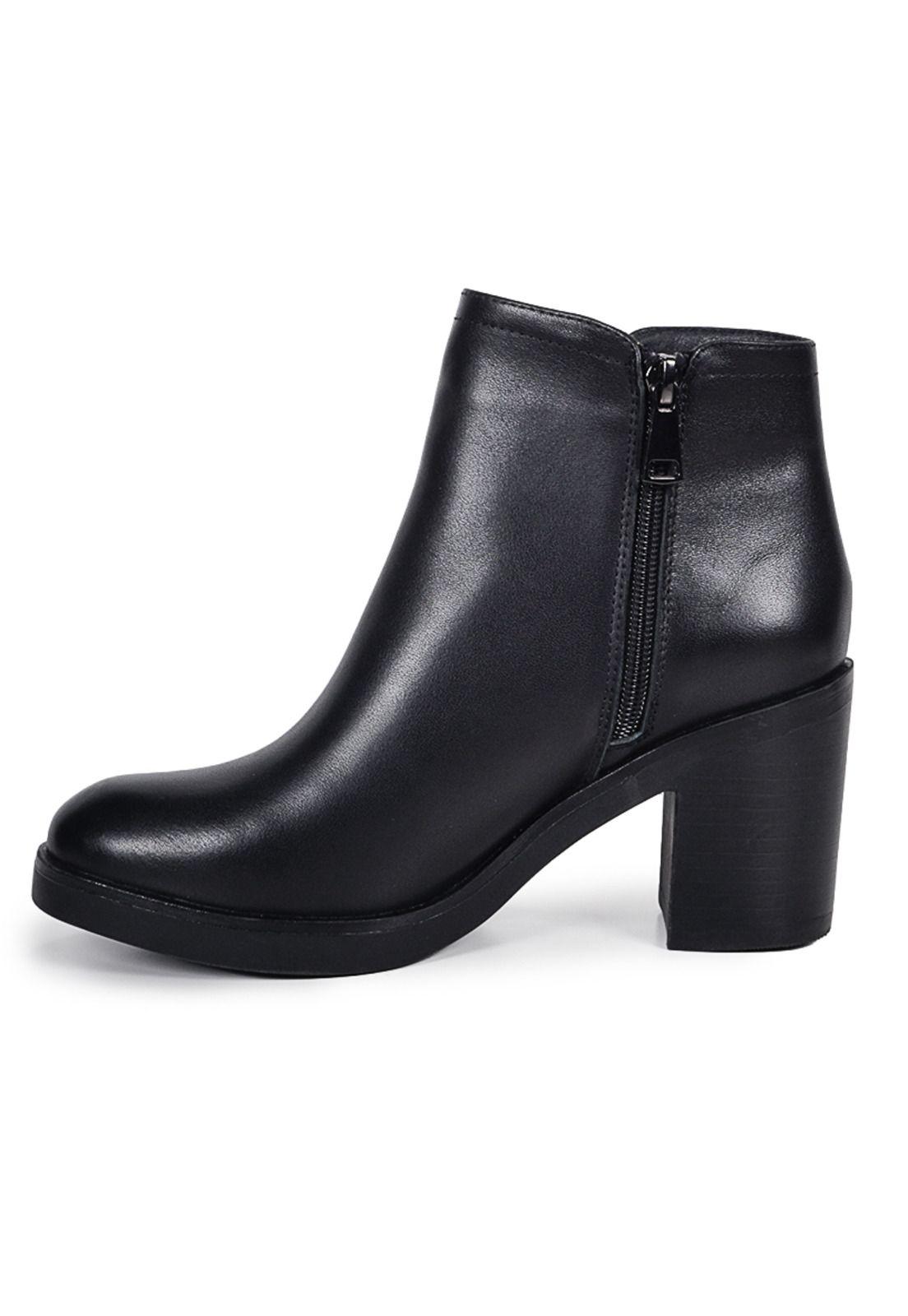 Botín Cuero Zahra Negro-2
