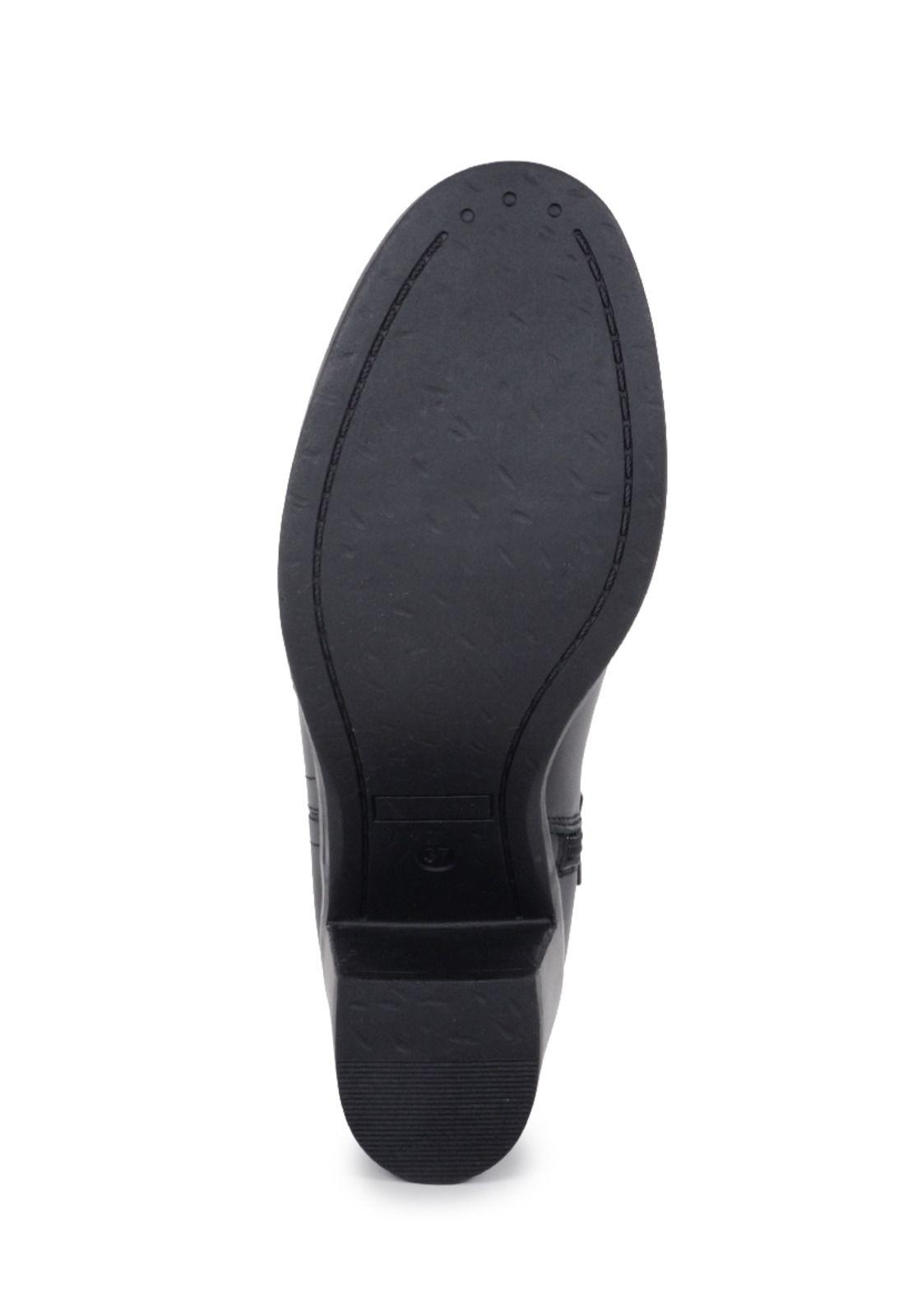 Botín Cuero Zahra Negro-4