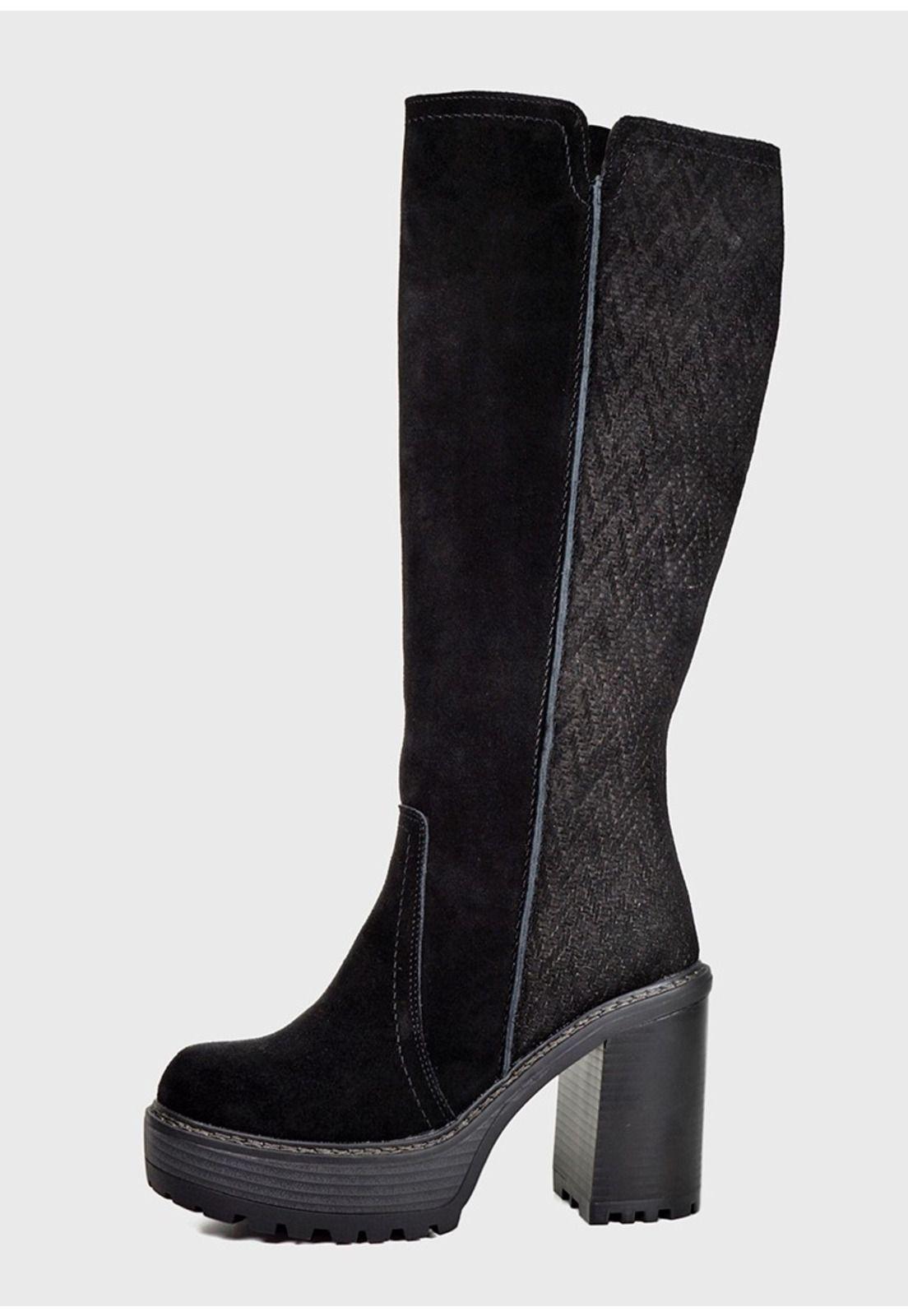 Bota Cuero Dayton Negro-1