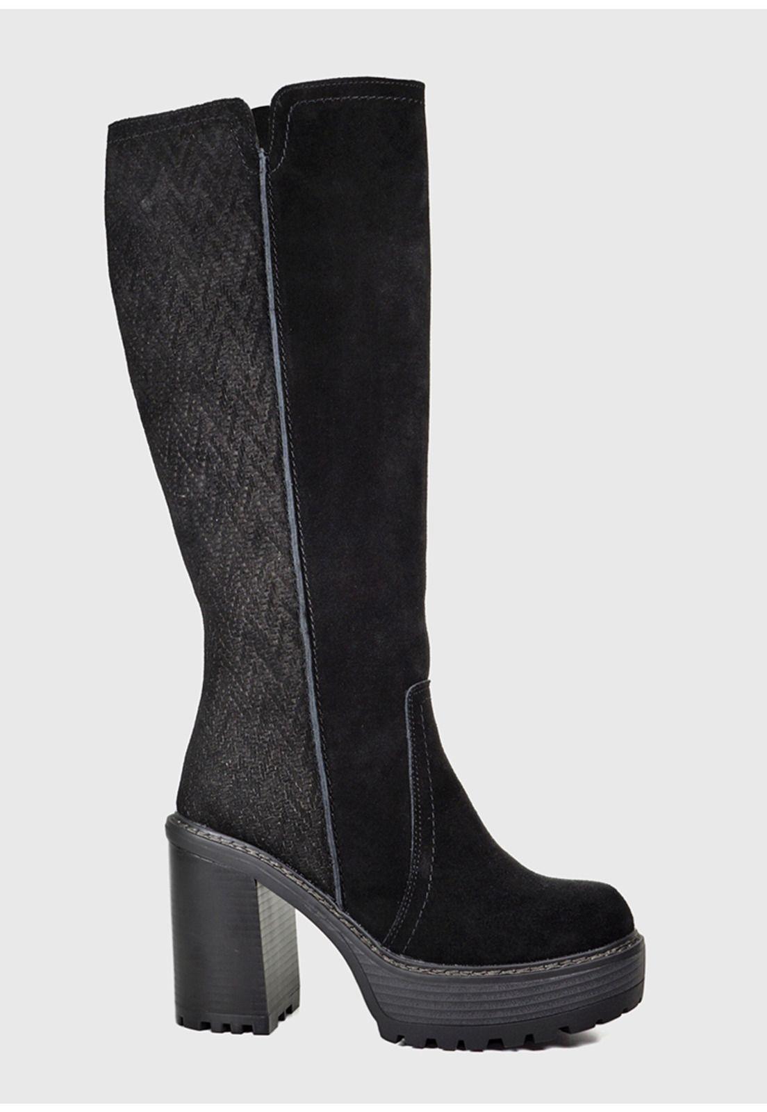 Bota Cuero Dayton Negro-2