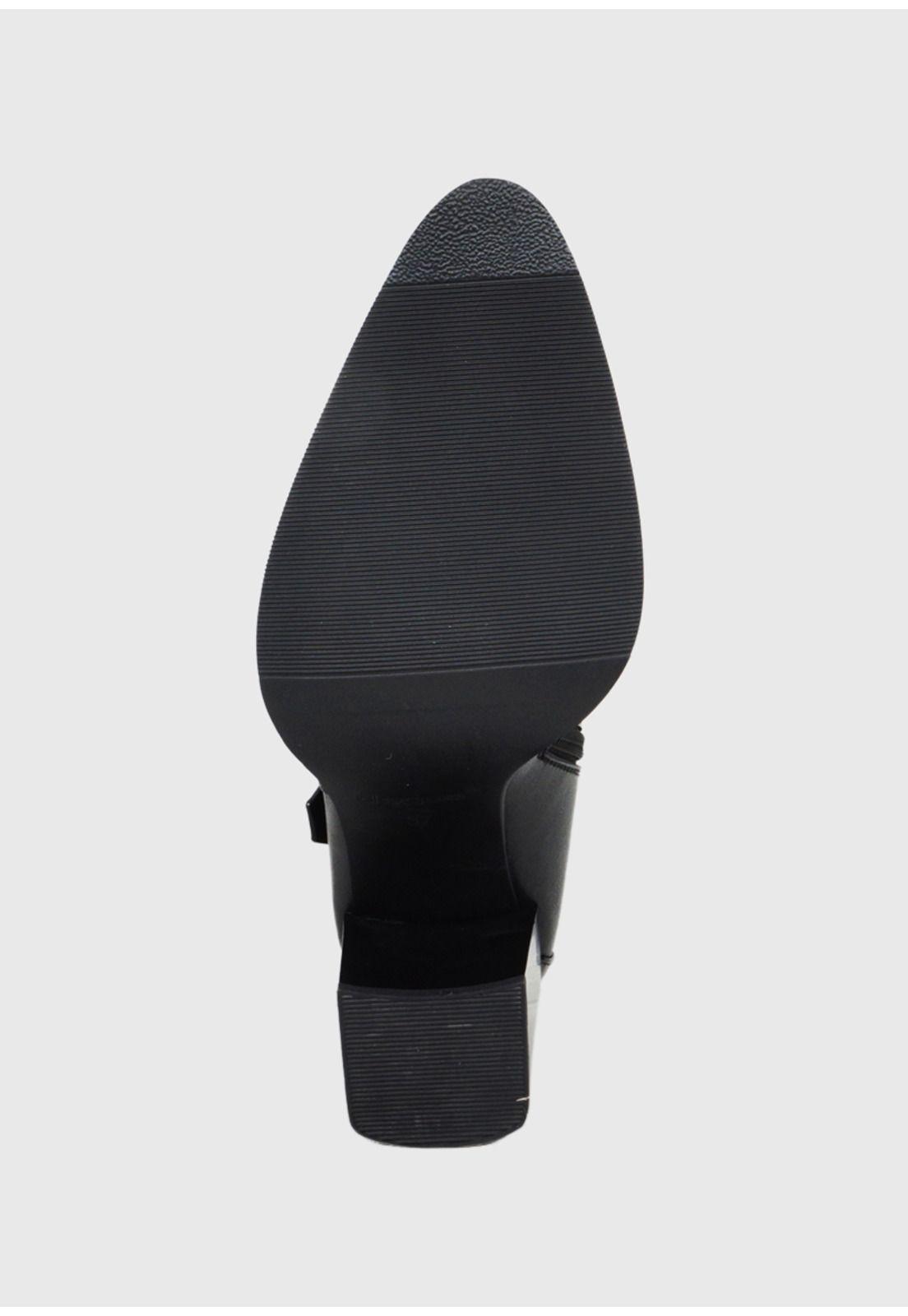 Bota Mujer Cuero Calistena Negro-6