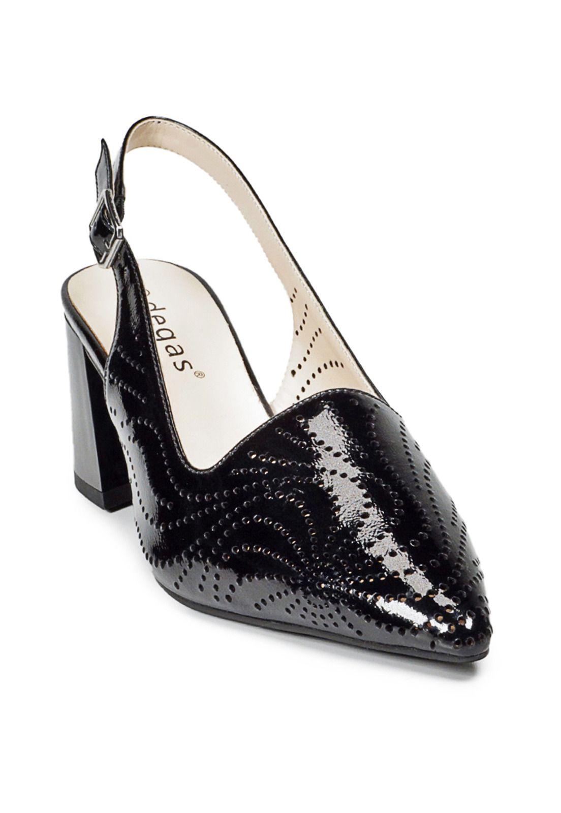 Zapato Cuero Adaya Negro-2