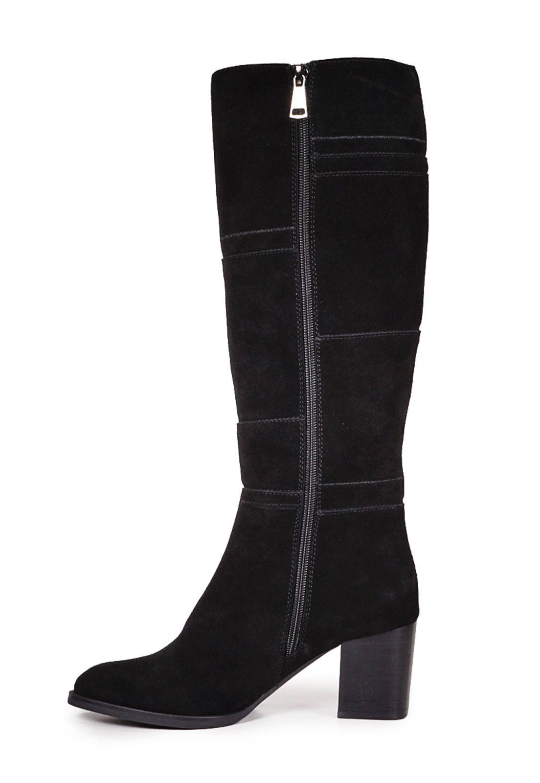 Bota Cuero Dorthe Negro-2