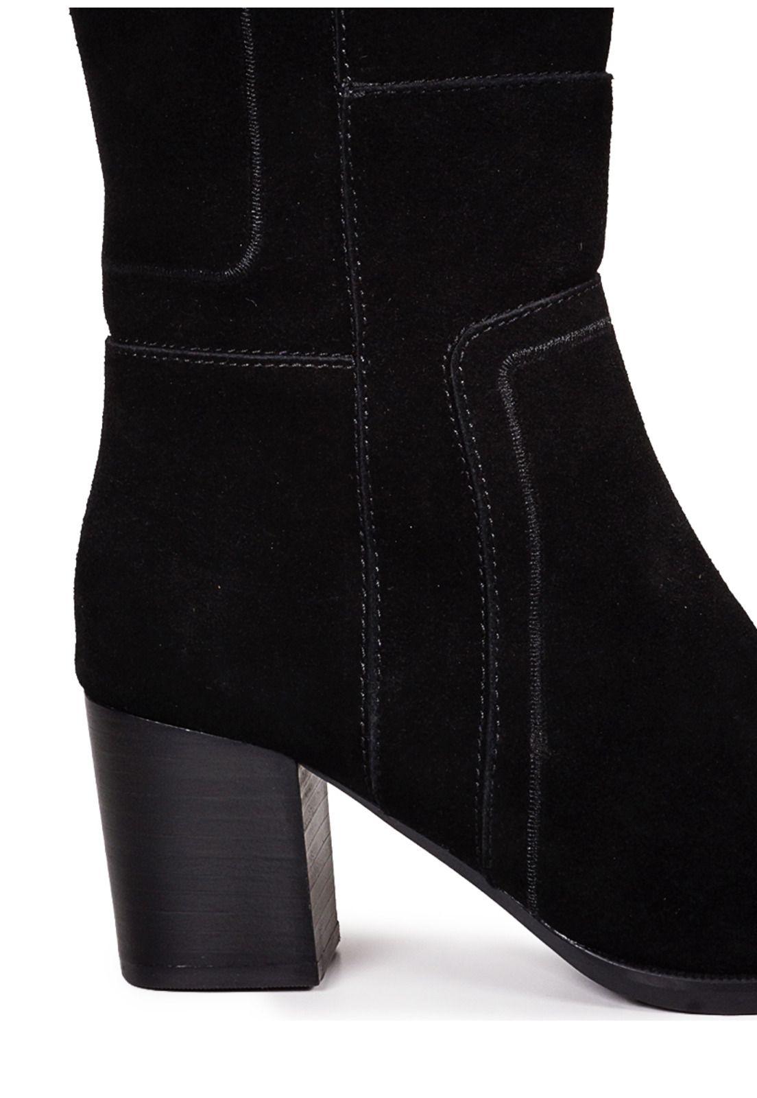 Bota Cuero Dorthe Negro-3