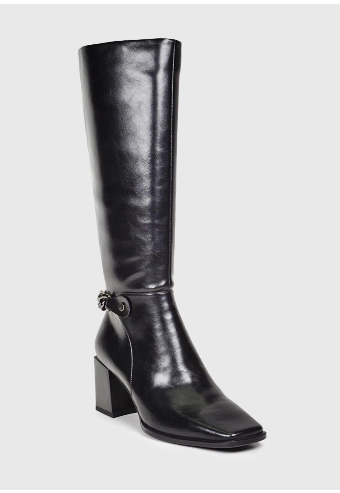 Bota Cuero Marigot Negro-2